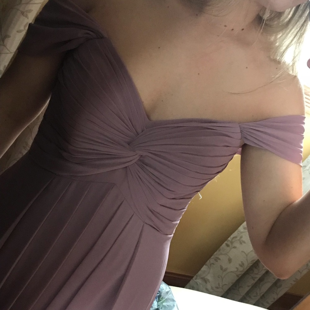 Azazie Kailynn Bridesmaid Dress - Vintage Mauve - Picture 5 of 13